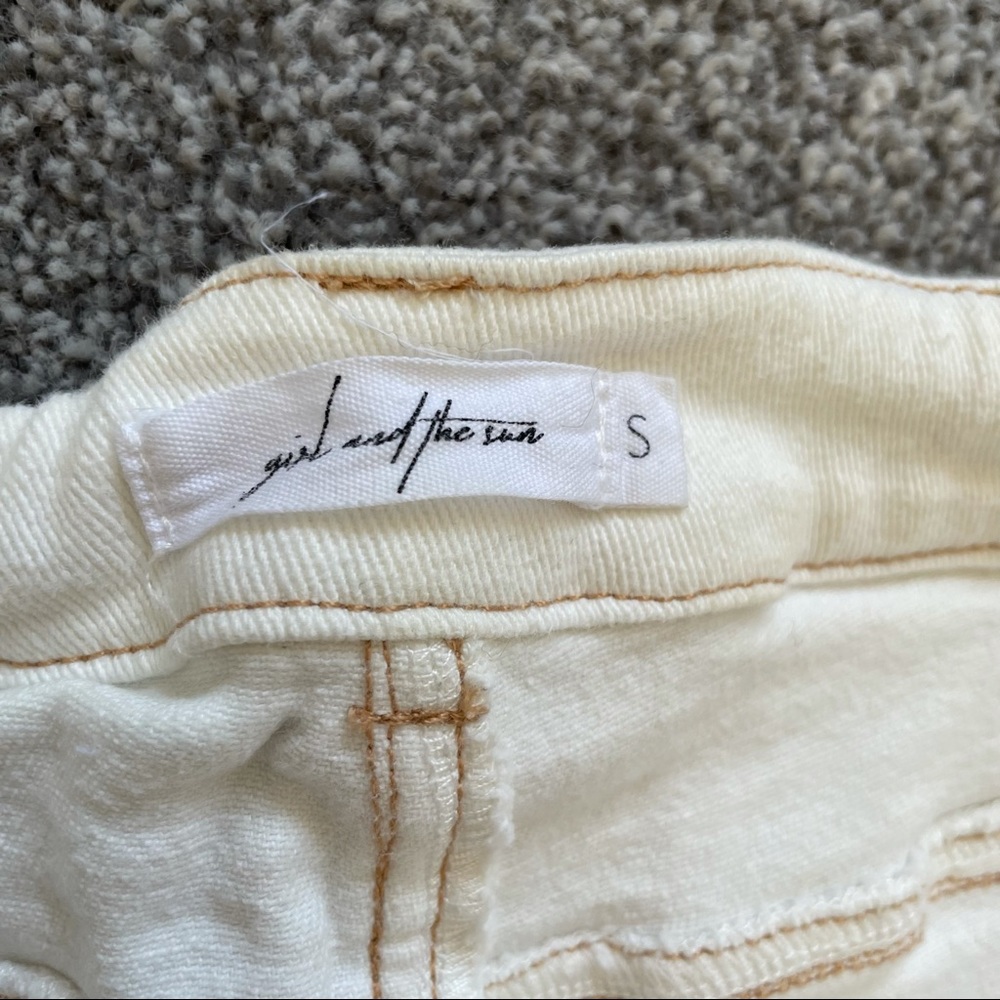 Verge Girl New Rhythm Denim Shorts White - Picture 4 of 4